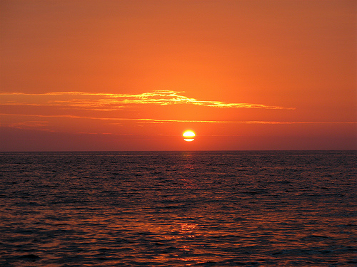 sunset mancora peru